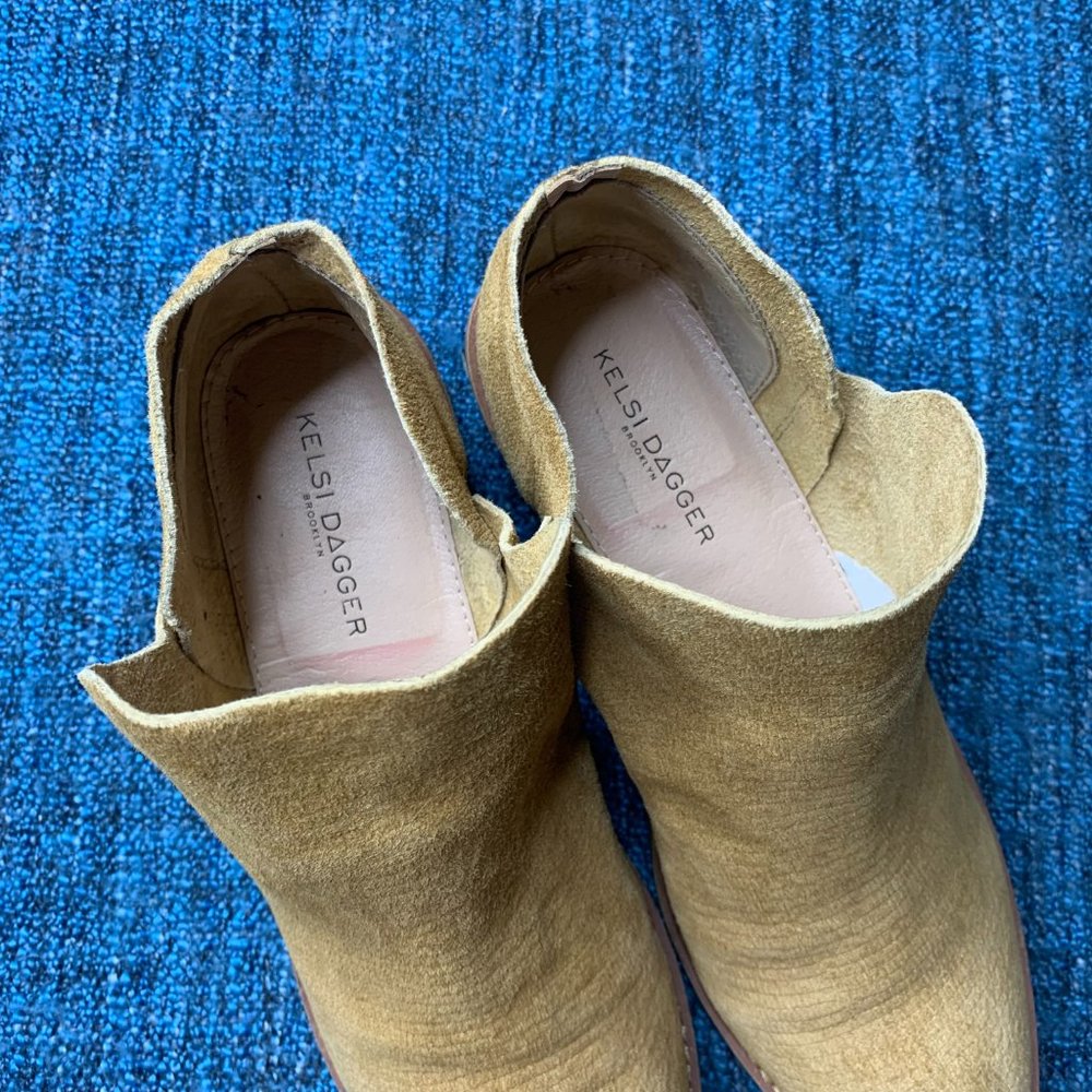 Kelsi Dagger Kenmare Slip On Ankle Booties Camel - Picture 3 of 7
